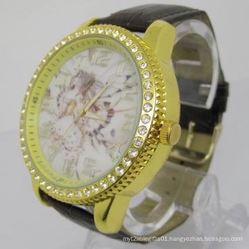 Noble Crystal Watches with Leather Band (HAL-1228)